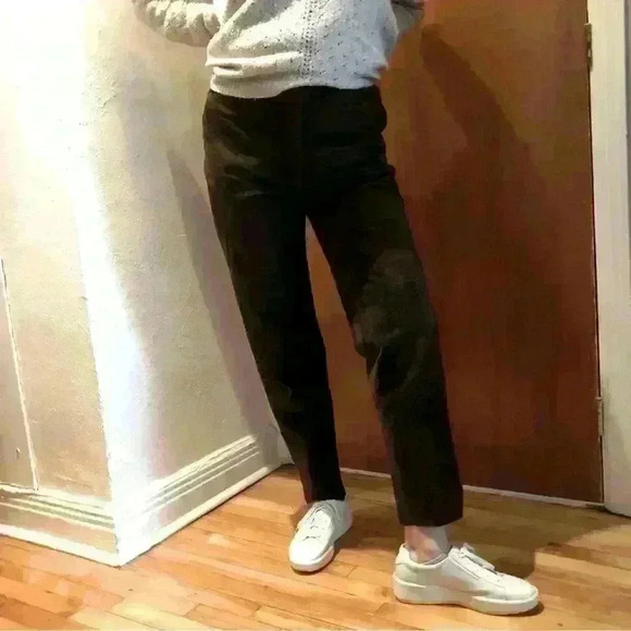 Brown Suede Leather Trousers  Pants - Picture 5 of 7